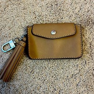 Beige change/key wallet